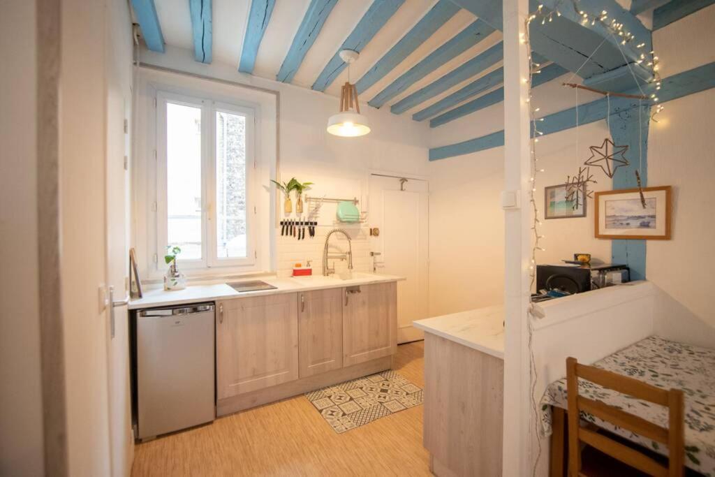 Blue Appartment With A Fireplace 디에프 외부 사진